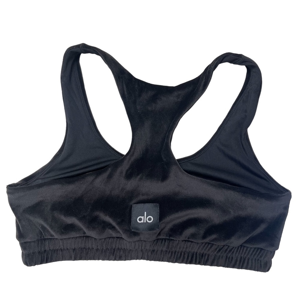 ALO Velour Glimmer Scoop Neck Bra sz M - Picture 5 of 8